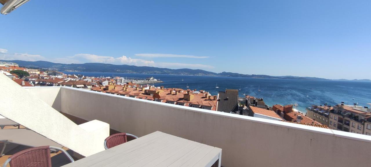 Atico Con Amplia Terraza Y Espectaculares Vistas Apartman Sanxenxo Kültér fotó