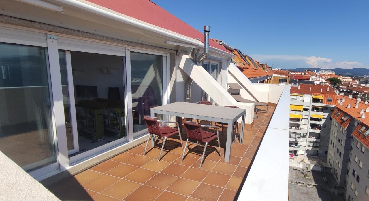 Atico Con Amplia Terraza Y Espectaculares Vistas Apartman Sanxenxo Kültér fotó