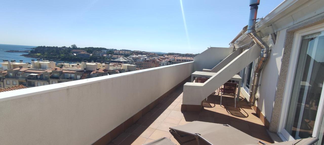 Atico Con Amplia Terraza Y Espectaculares Vistas Apartman Sanxenxo Kültér fotó