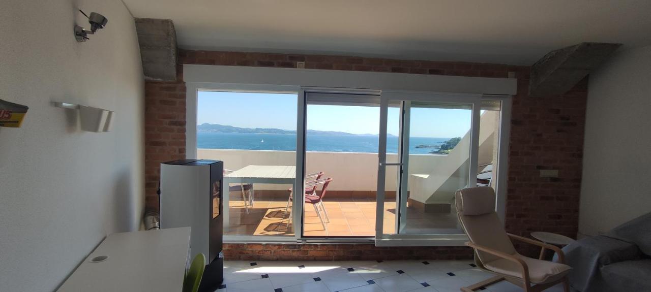 Atico Con Amplia Terraza Y Espectaculares Vistas Apartman Sanxenxo Kültér fotó